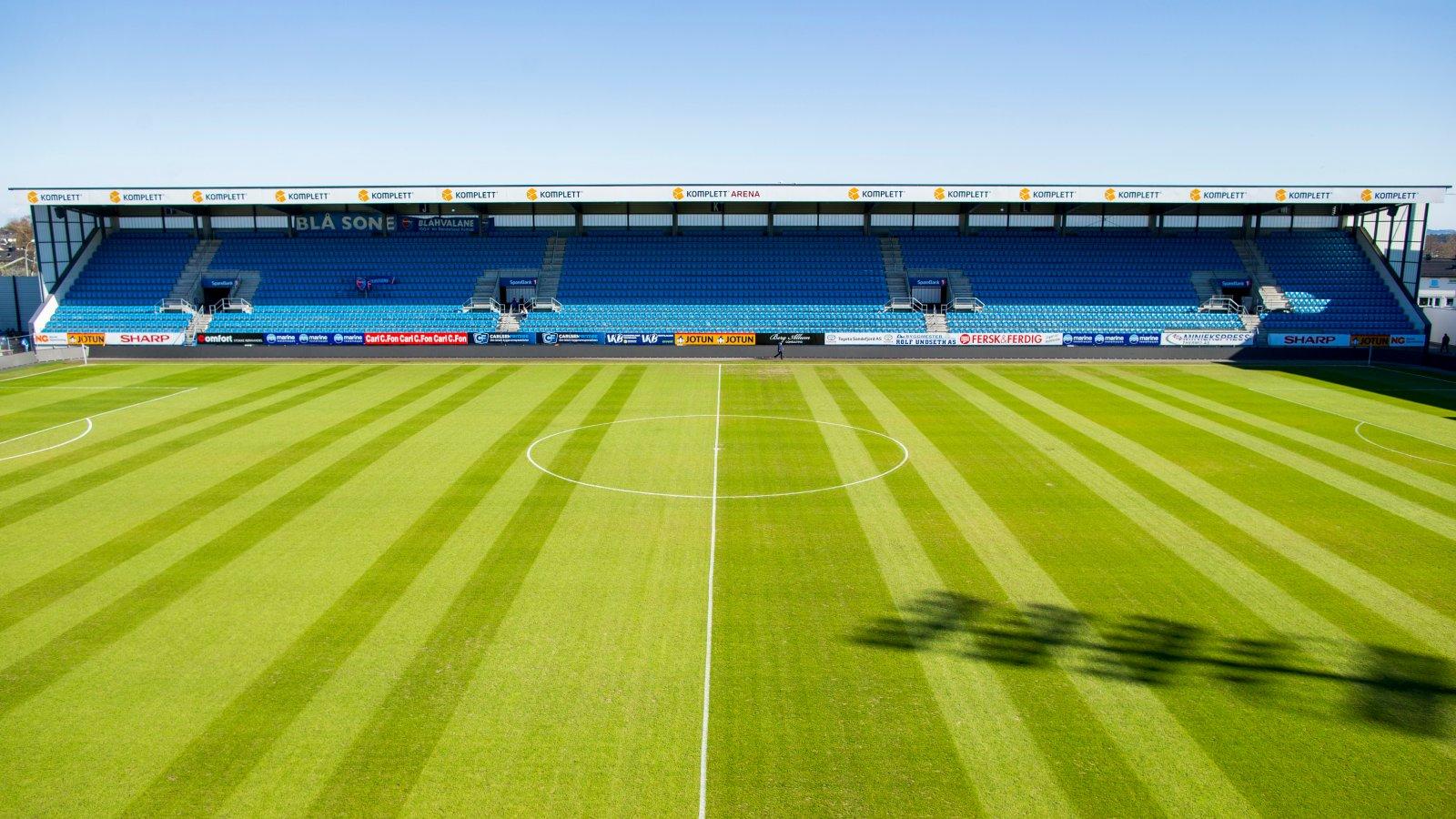Historisk bilde av arenaen i Sandefjord